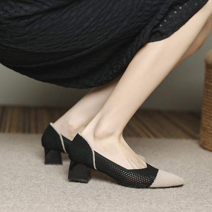 Ottavia Knit Block Heels
