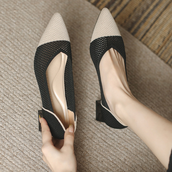 Ottavia Knit Block Heels