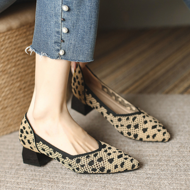 Ottavia Knit Block Heels