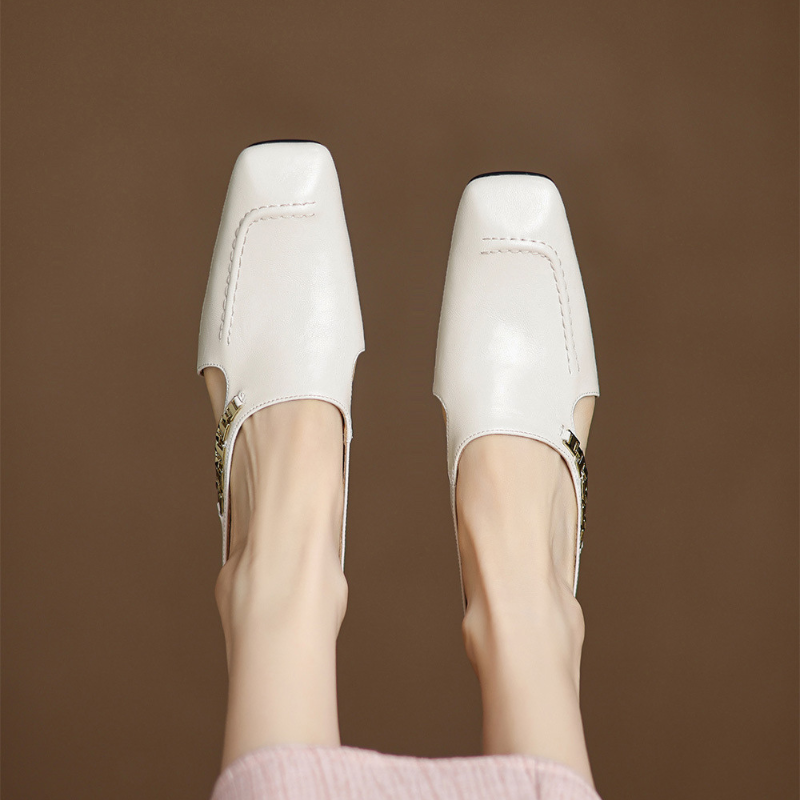 Celestine Retro Leather Flats