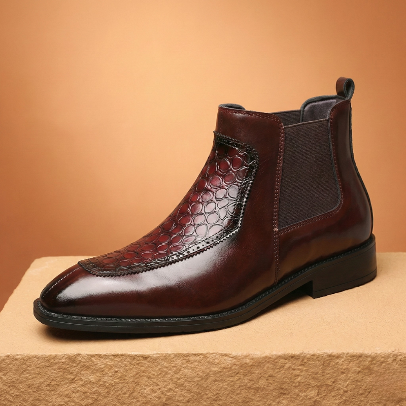 Dovan Embossed Chelsea Boot