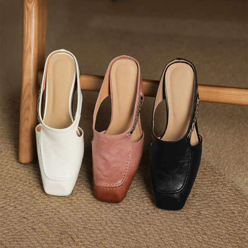 Celestine Retro Leather Flats