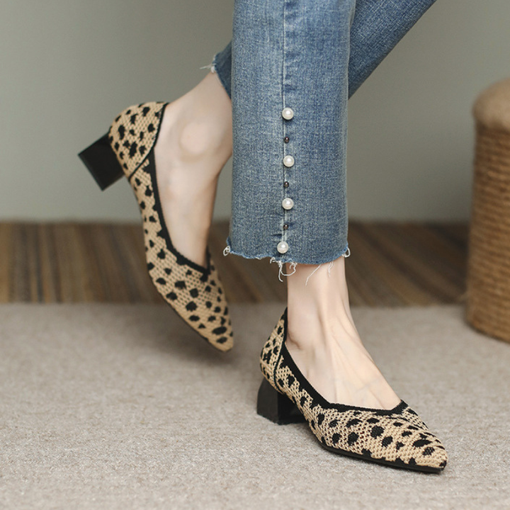 Ottavia Knit Block Heels