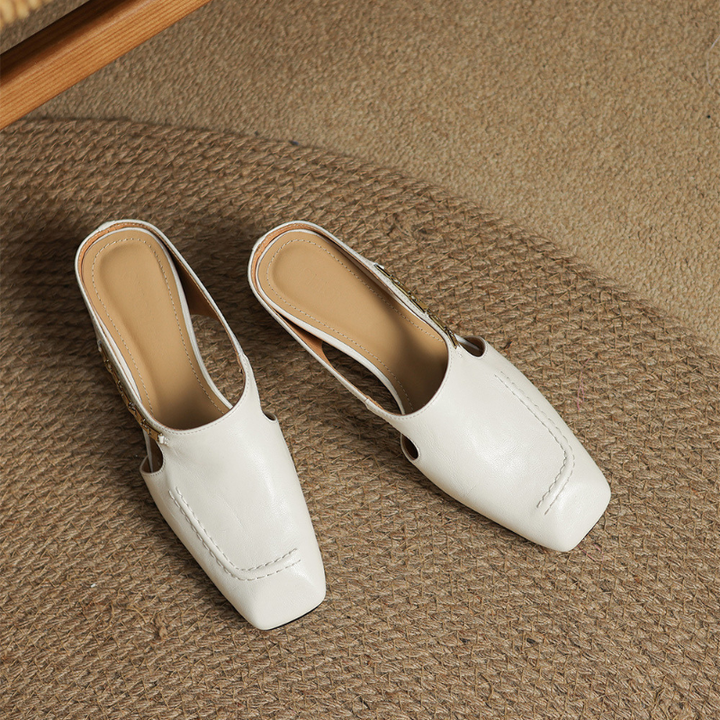 Celestine Retro Leather Flats