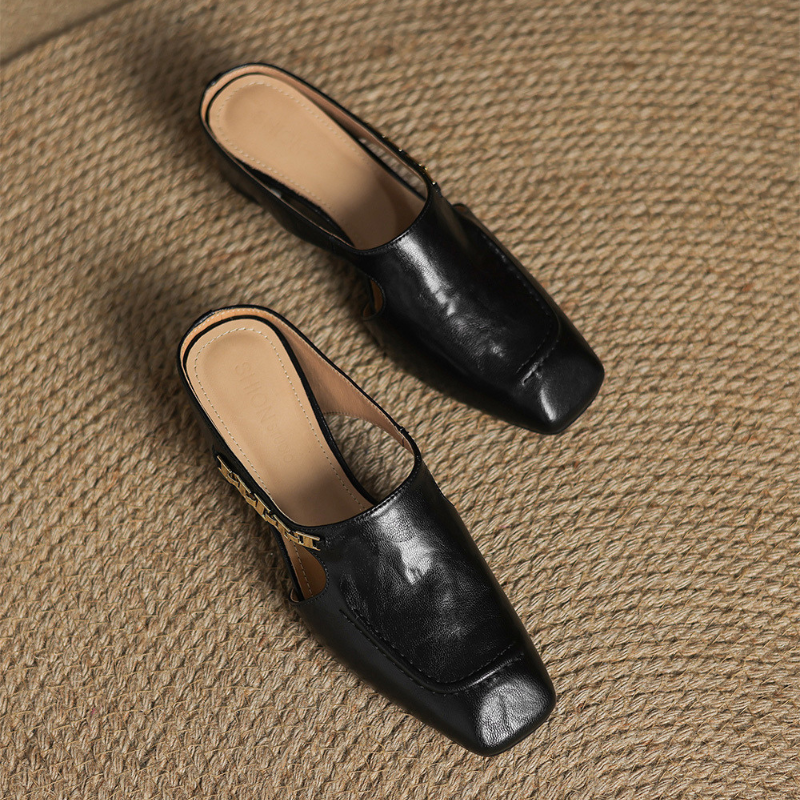Celestine Retro Leather Flats
