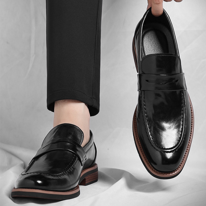 Marcello Burnished Penny Loafers
