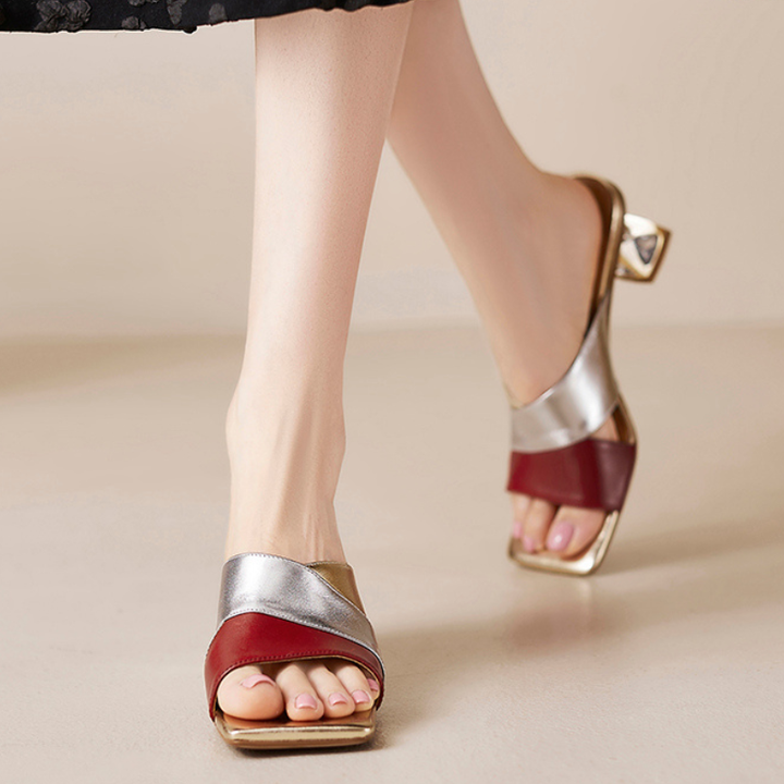 Mirella Jewel Heel Mules