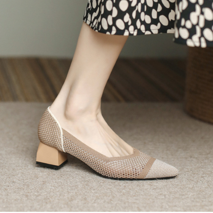 Ottavia Knit Block Heels