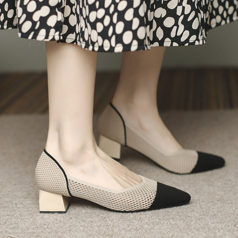 Ottavia Knit Block Heels