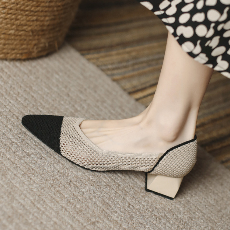 Ottavia Knit Block Heels