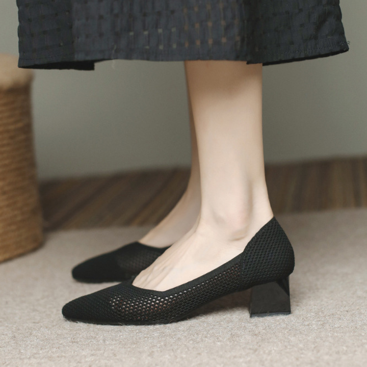 Ottavia Knit Block Heels