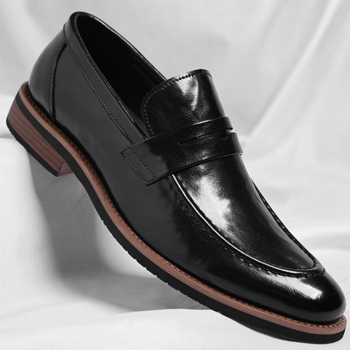 Marcello Burnished Penny Loafers