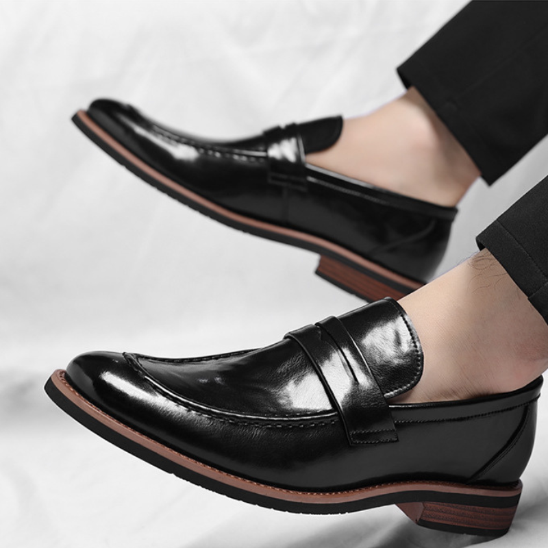 Marcello Burnished Penny Loafers