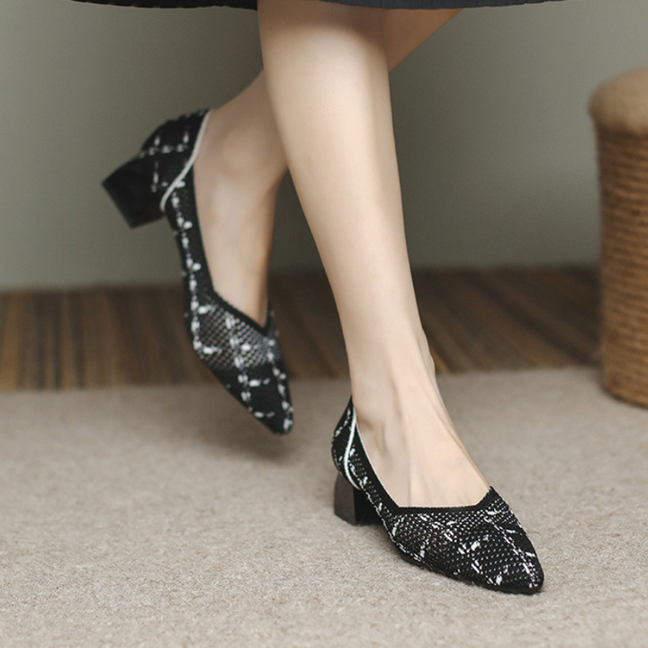 Ottavia Knit Block Heels