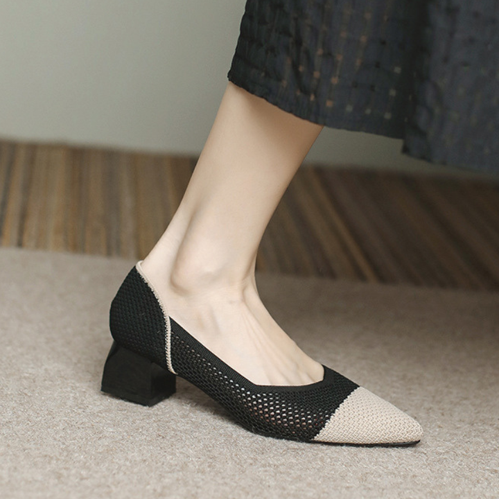 Ottavia Knit Block Heels