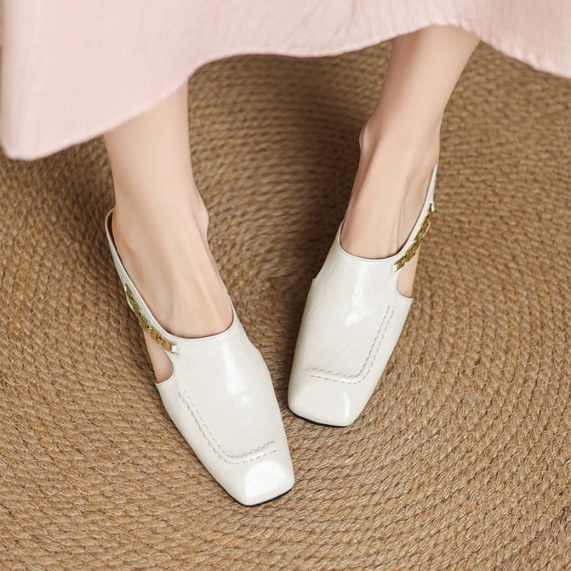 Celestine Retro Leather Flats