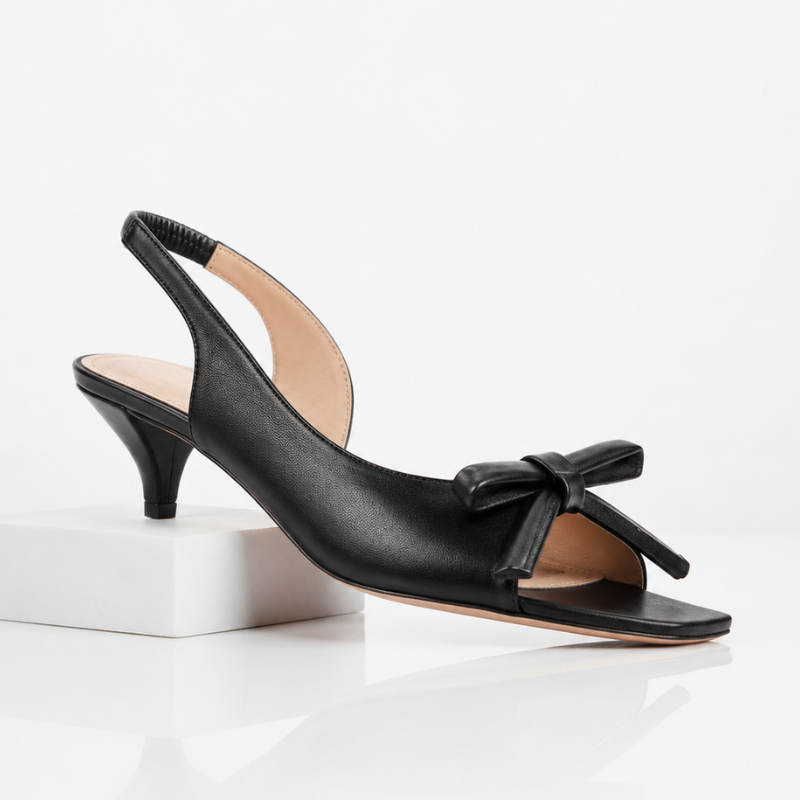 Margaux Bow Slingback Heels