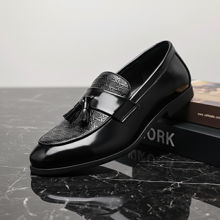 Covani Woven Tassel Loafer