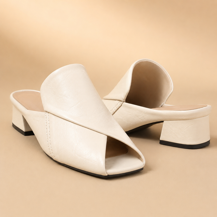 Milena Peep-Toe Mules