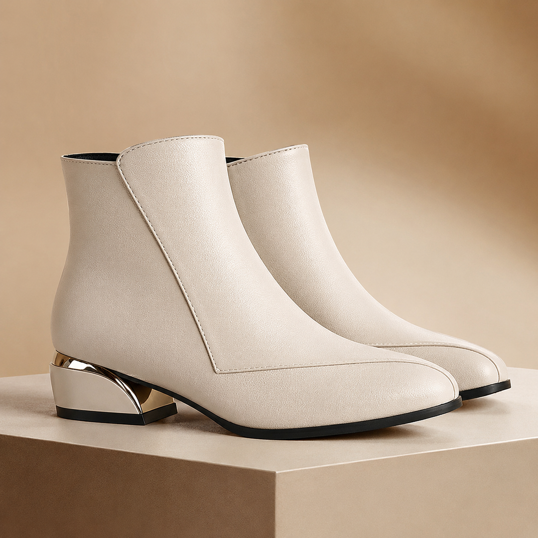 Faye Gilded Ankle Boots