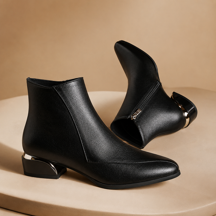 Faye Gilded Ankle Boots