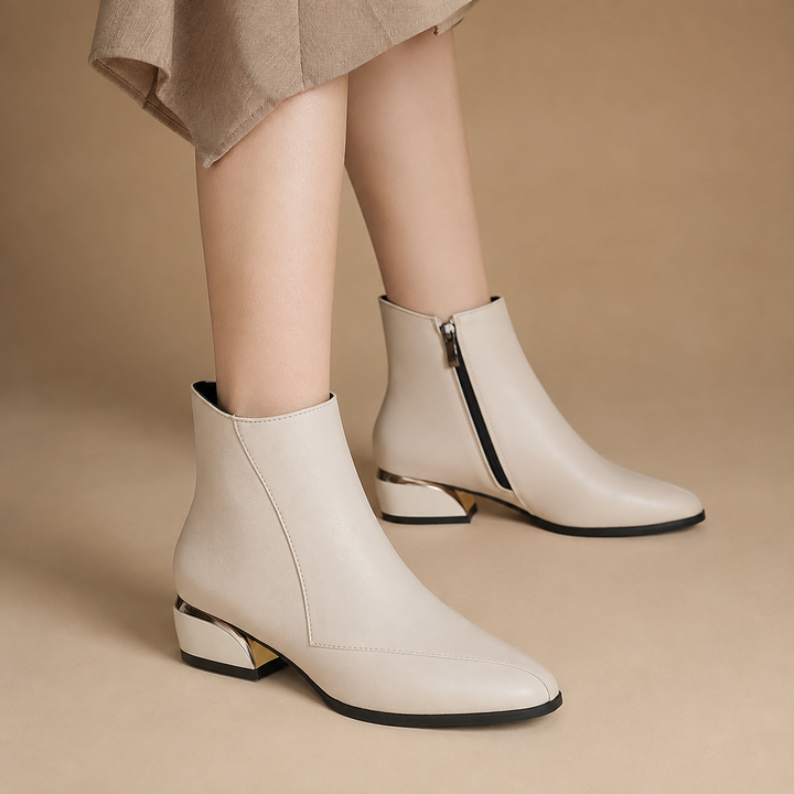 Faye Gilded Ankle Boots