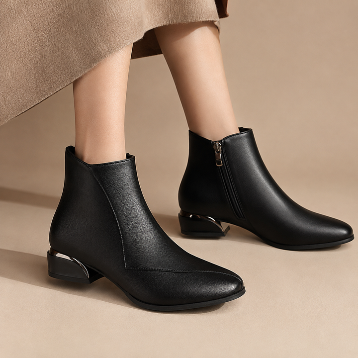 Faye Gilded Ankle Boots