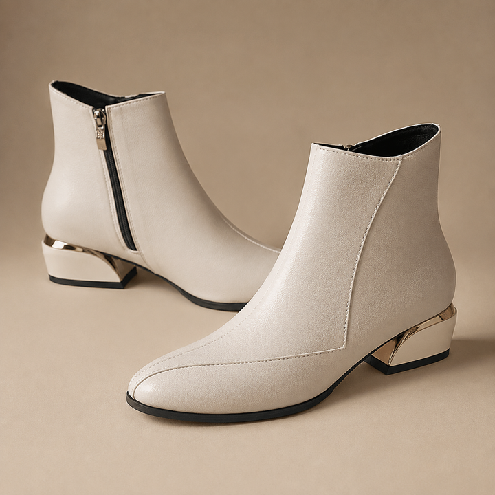 Faye Gilded Ankle Boots
