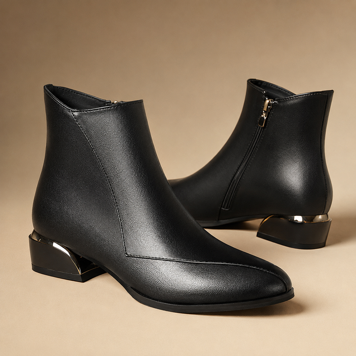 Faye Gilded Ankle Boots