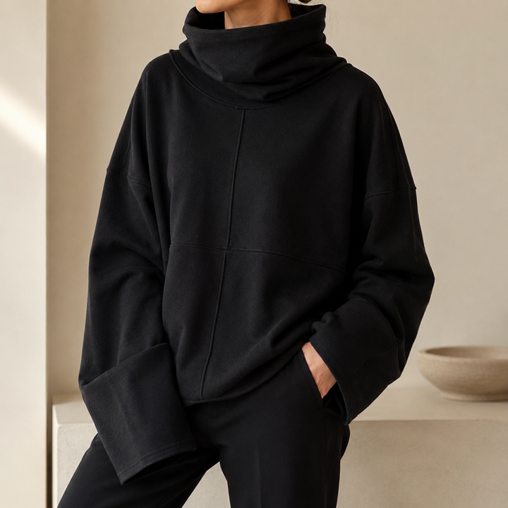 Uzeline Cowl-Neck Pullover