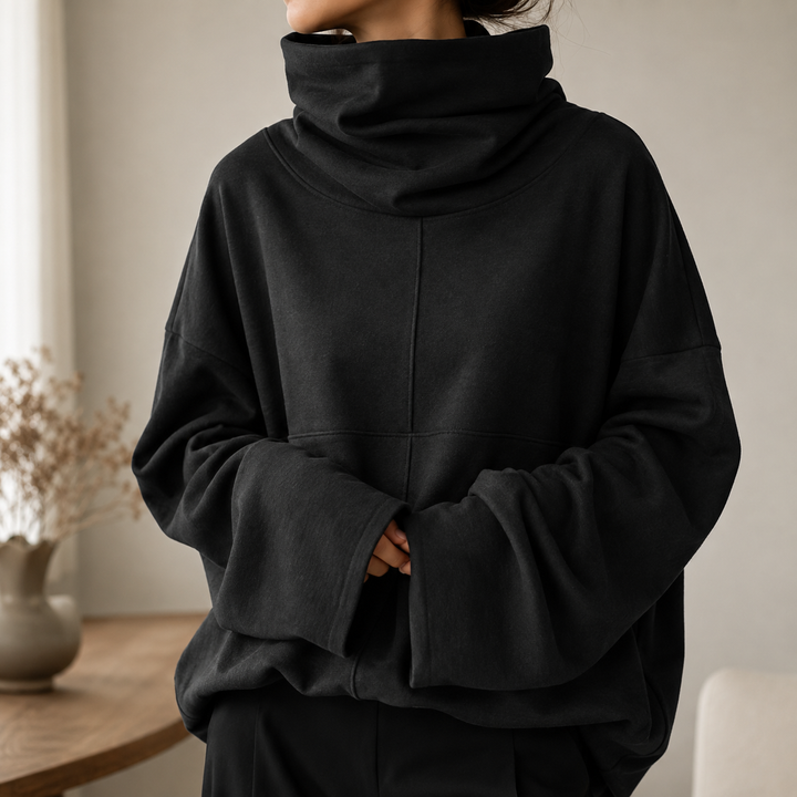 Uzeline Cowl-Neck Pullover