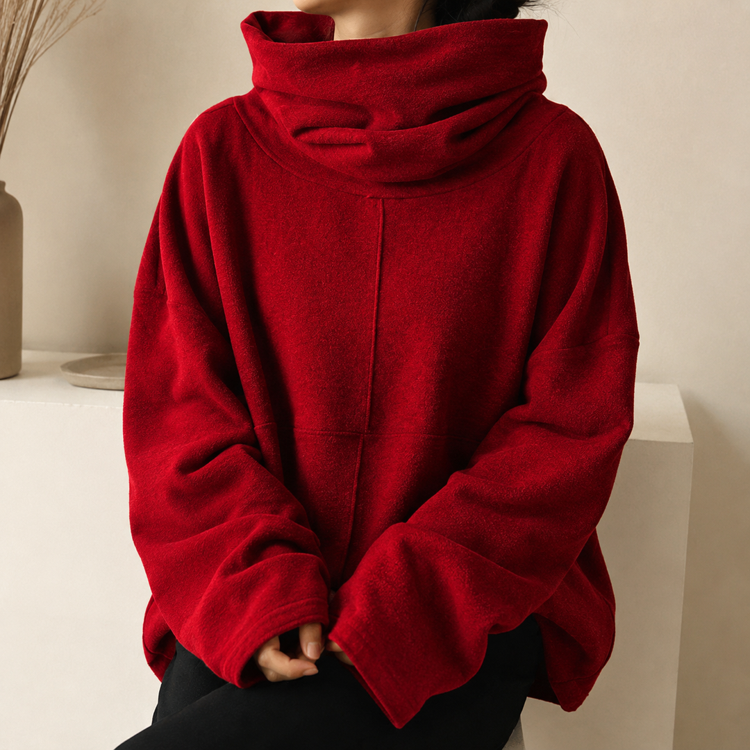 Uzeline Cowl-Neck Pullover