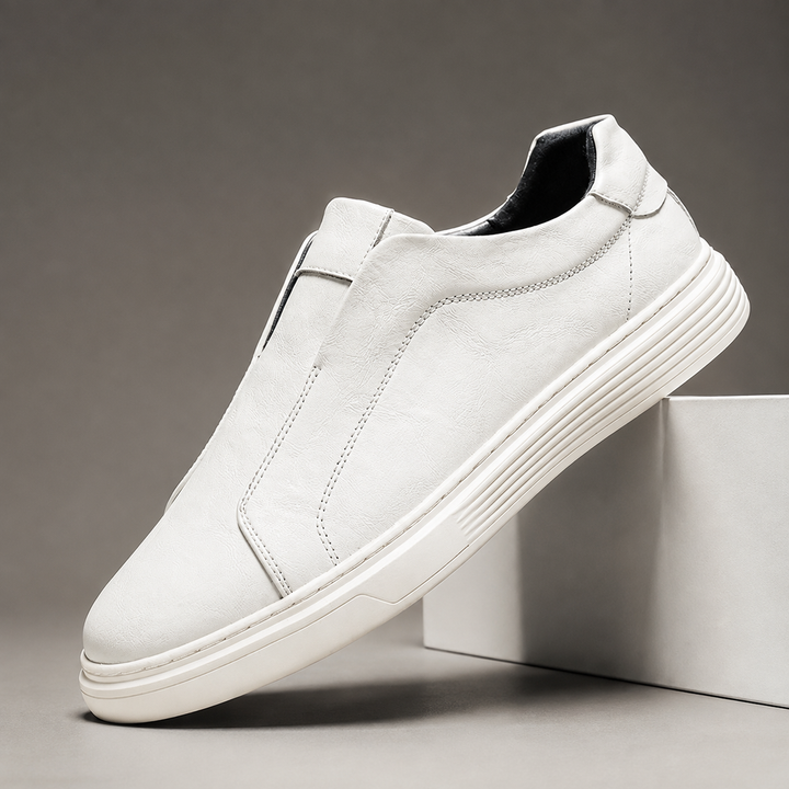 Nevio Leather Slip-On Sneakers