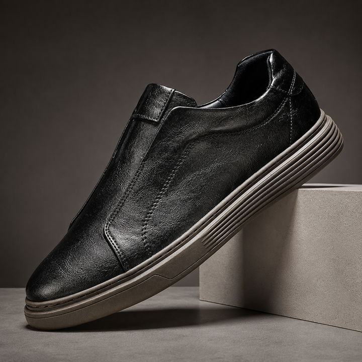 Nevio Leather Slip-On Sneakers
