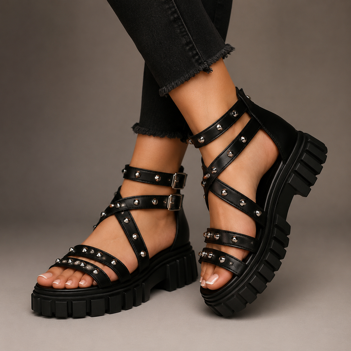 Verona Studded Platform Sandals
