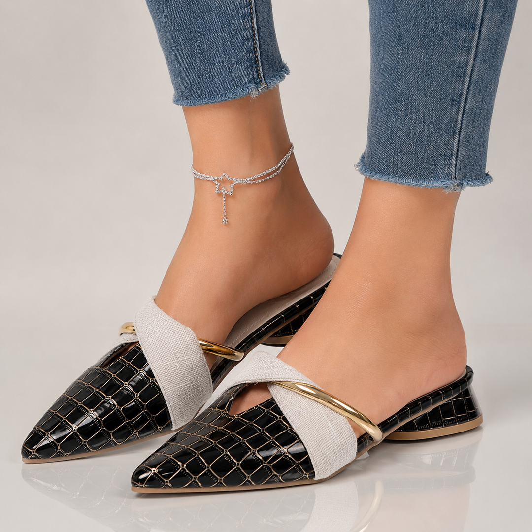 Palena Ring-Strap Mules