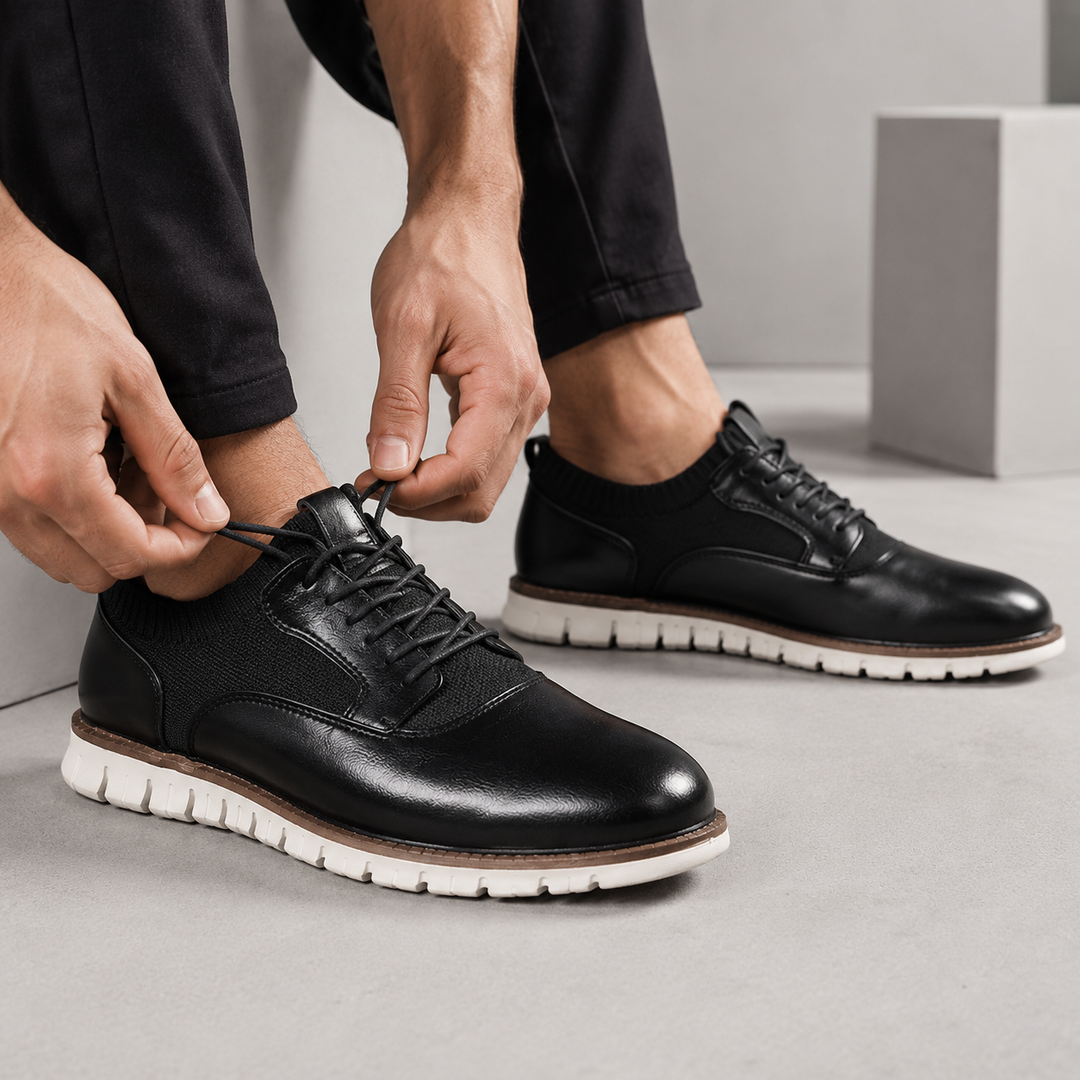 Avenza Leather Dress Sneakers