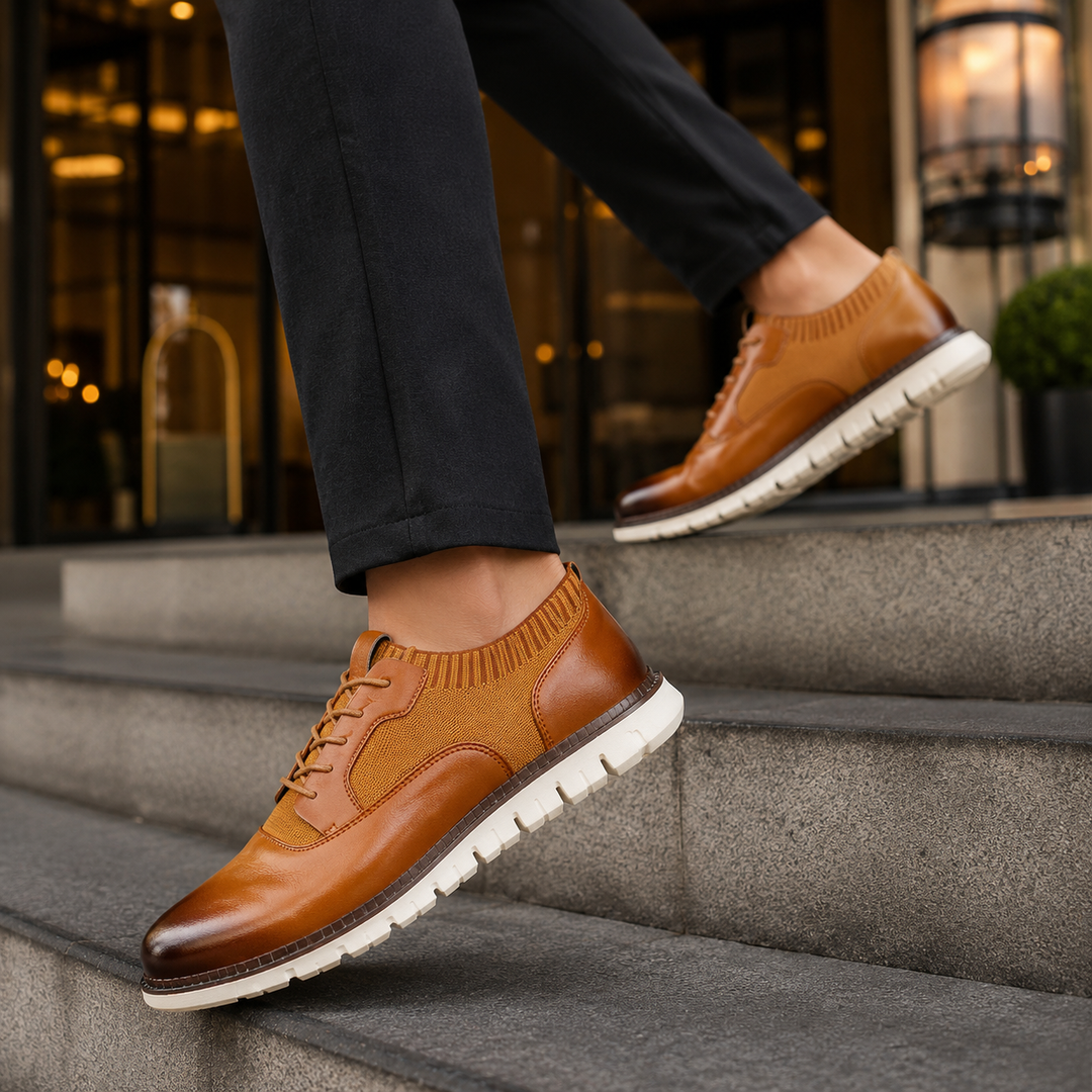 Avenza Leather Dress Sneakers