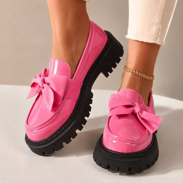 Odette Bow Platform Loafers
