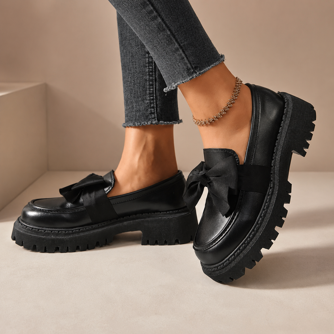 Odette Bow Platform Loafers