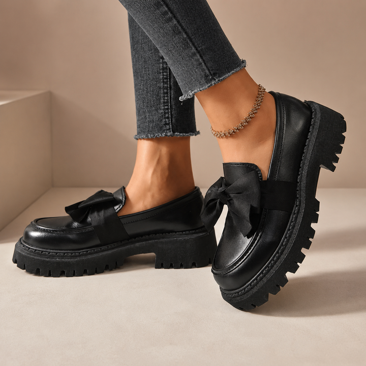 Odette Bow Platform Loafers