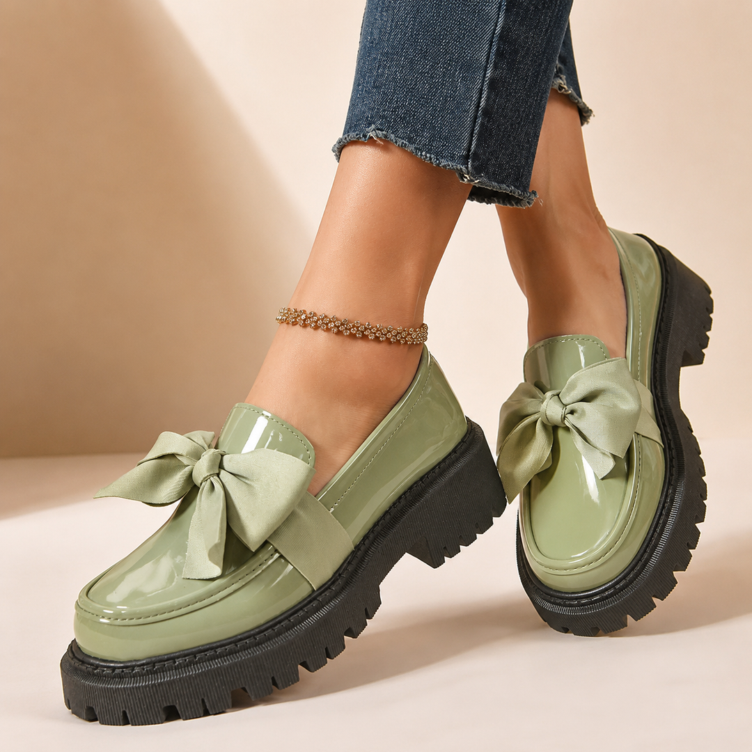 Odette Bow Platform Loafers