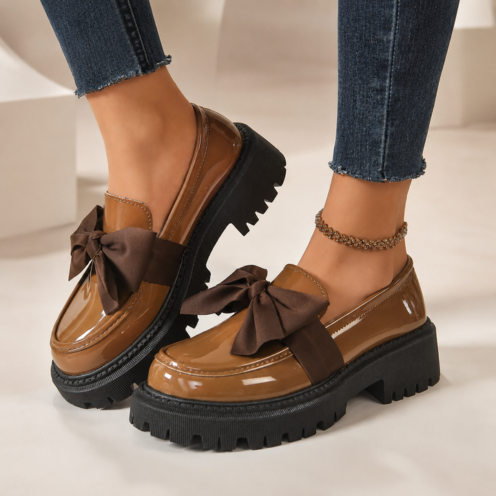 Odette Bow Platform Loafers