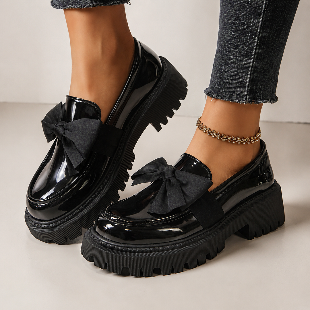 Odette Bow Platform Loafers