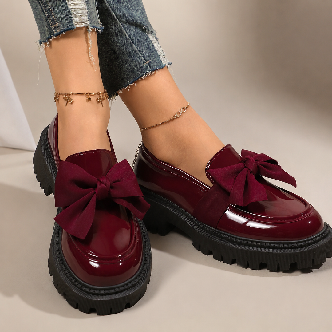 Odette Bow Platform Loafers