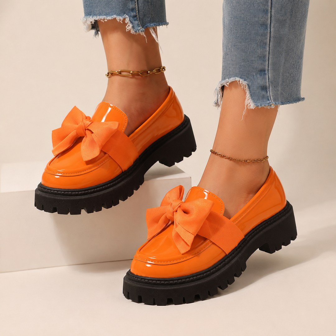 Odette Bow Platform Loafers
