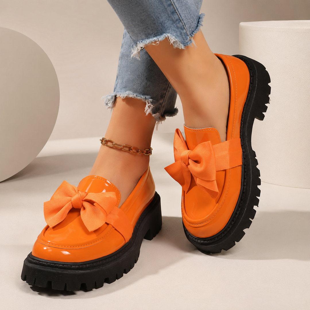 Odette Bow Platform Loafers