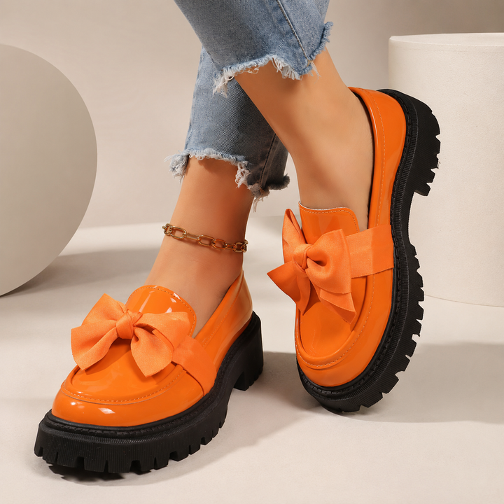 Odette Bow Platform Loafers