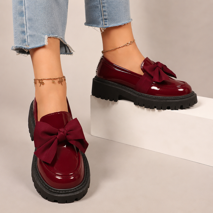 Odette Bow Platform Loafers