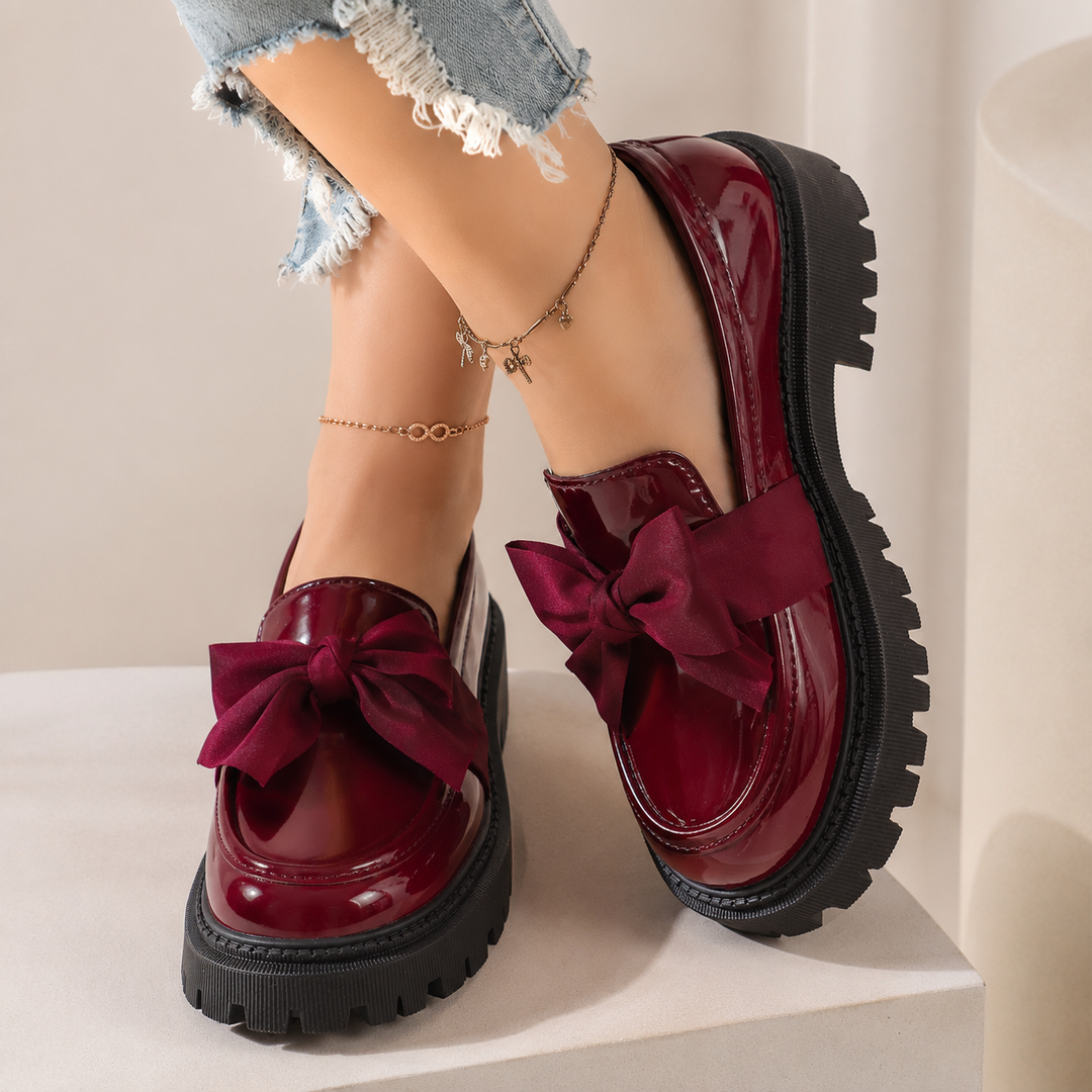 Odette Bow Platform Loafers